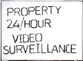 No tress passing property under video surveillance