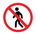 No tresspass sign Royalty Free Stock Photo
