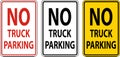 No Truck Parking Sign On White Background Royalty Free Stock Photo