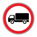 No truck sign