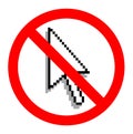 No Use Laptop, sign