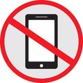 No Use Smart phone sign