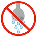 No using water allowed