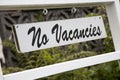 No Vacancies Sign Royalty Free Stock Photo