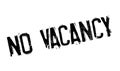 No Vacancy rubber stamp