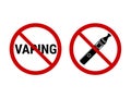 No vaping icons