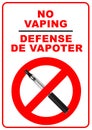 No vaping sign