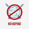 No Vaping Sign.