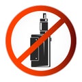 No vaping symbol