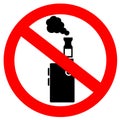 No vaping vector sign Royalty Free Stock Photo