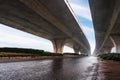 No vehicle is under the viaduct Royalty Free Stock Photo