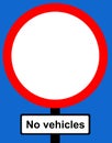 No vehicles except bicycles when being pushed