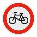 No velo icon, flat style.