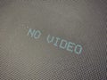 No video signal message on LED screen technology error display and connection issue Royalty Free Stock Photo