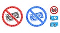 No Videocard Mosaic Icon of Circles