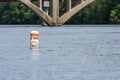 No wake buoy idle speed Royalty Free Stock Photo