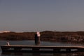 No Wake Zone Sign, Boat Ramp and Pier in the Sunshine Royalty Free Stock Photo