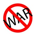 No war, ban and prohibition symbol icon