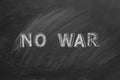 No War. Illustration on blackboard. Royalty Free Stock Photo