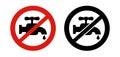 No water from faucet sign water restriction or defect symbol