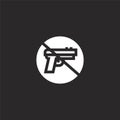 no weapons icon. Filled no weapons icon for website design and mobile, app development. no weapons icon from filled hippies