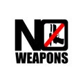 No weapons icon