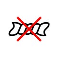 No wring out and squeez cloth symbol. Royalty Free Stock Photo