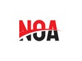 NOA Letter Initial Logo Design Vector Illustration Royalty Free Stock Photo