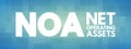NOA - Net Operating Assets acronym concept