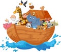 Noah ark cartoon Royalty Free Stock Photo