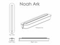 Noah Ark outline only Royalty Free Stock Photo