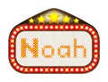 Noah Name Movie Theatre Marquee