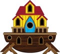 Noah`s Ark Biblical Cartoon