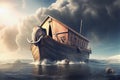 NoahÂ´s Ark, story of the bible, Genesis flood, religion and belief, generative AI