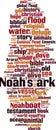 Noah`s ark word cloud Royalty Free Stock Photo