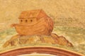 Noah& x27;s Ark - Fresco at Loreta, Prague Royalty Free Stock Photo