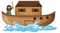 Noahs Ark and cartoon character set