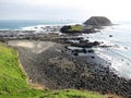 The Nobbies Round Island view from Phillip Island Australia Royalty Free Stock Photo