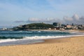 Nobby`s Beach Looking at Fort Scratchley