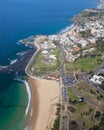 Nobbys Beach - Newcastle Australia Aerial View