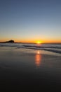 Nobbys Lighthouse at Dawn Newcastle Australia Royalty Free Stock Photo