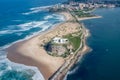 Nobbys Lighthouse - Newcastle Australia aerial view