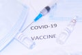 Coronavirus covid-19 vaccine vial a illustrative picture