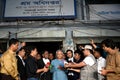 Nobel laureate Prof Muhammad Yunus at the labor court in Dhaka. Bangladesh.