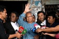 Nobel laureate Prof Muhammad Yunus at the labor court in Dhaka. Bangladesh.