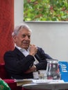 Nobel Prize laureat in literature Mario Vargas Llosa on Book World Prague 2019 Royalty Free Stock Photo