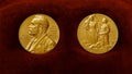 Nobel Prize Medal on a Velvet background