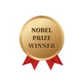 Nobel prize winner medal vector