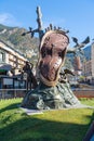 Andorra la Vella, Andorra - 10.26.2021: Nobility on time sculpture by Salvador Dali Royalty Free Stock Photo