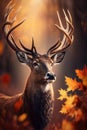 Noble Deer male in autumn